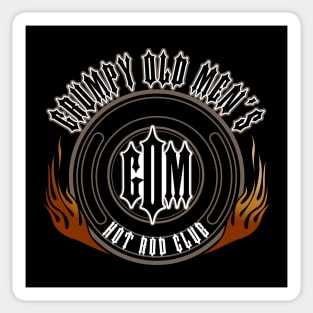 Grumpy Old Men's Hot Rod Club Sticker